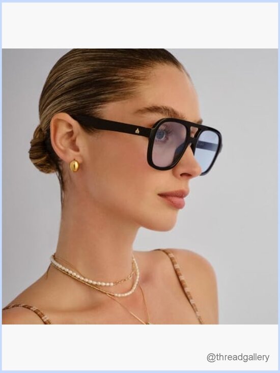 Retro Aviator Sunglasses with Shatterproof Polycarbonate Lenses main image 5